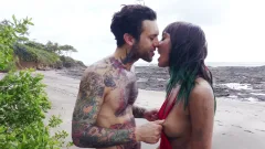 Burning Angel: Sandy Fornication on a Cliffside