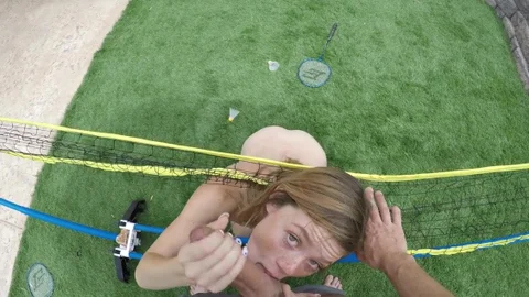 POVD: Mia's Big Dick Badminton Tease