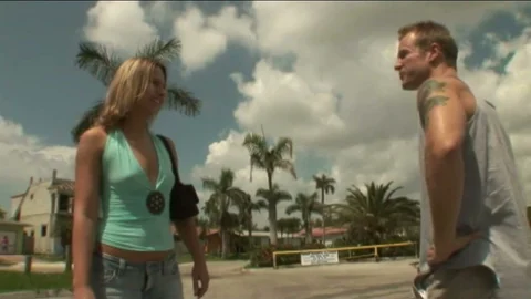 Blonde Squirts As He Pounds The Door