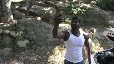 Blacks On Blondes: Stranded Jax Meets Tiny Twosome
