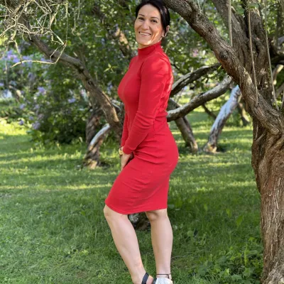 Red dress