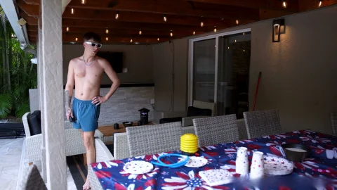 MyPervyFamily: Cock Out, Jerk Off