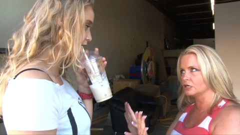 Nasty Step Family: Dirty Blonde Step-mom Goes Wild