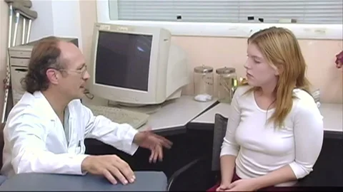 Candi takes a deepthroat from the doctor today