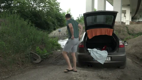 video art holland: Bridge-Side Car F**k By Milena