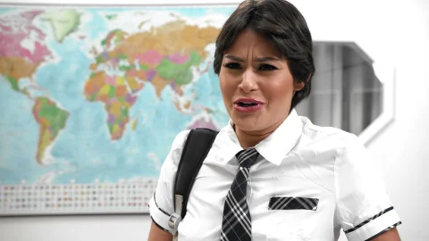 Give Me Teens: Sultry Student's Backside Lesson
