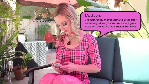 Young girl gets handled by older hung boss