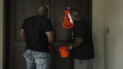 Blacks On Blondes: Black Bull DP on Halloween