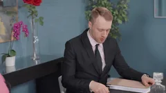 Brazzers: Clea Shows Her Big Enhanced Tits in Boardroom Bang