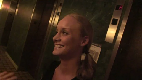 Blonde college chic face fucked hard
