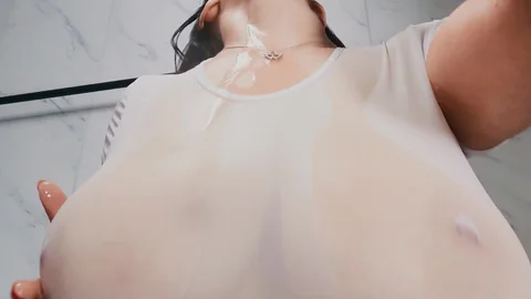 Brazzers: Bald Pussy and Wet T-Shirt Fun with Angela White