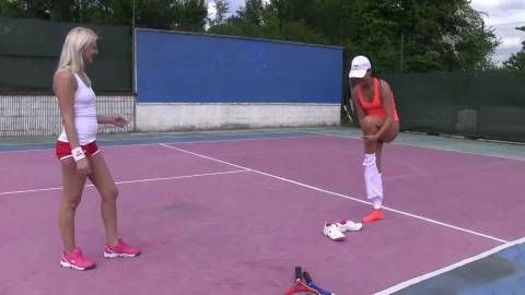 video art holland: Tennis Duo's Twat Trickery