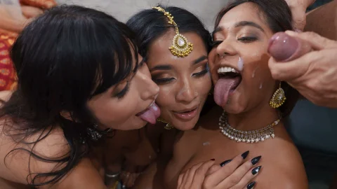 Brazzers: Four's a Crowd for Big Tit Fun