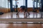 In the gym being prettier every day