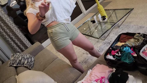 MyPervyFamily BTS: Blonde Beauty Takes a Big Facial