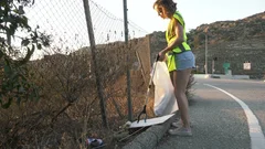 Blacks On Blondes: Naked Trash Picker's Sneaky Plan