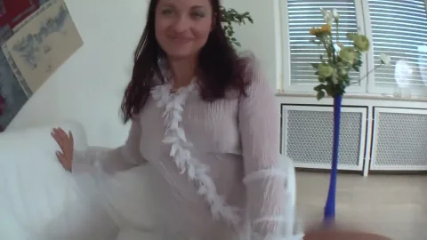 Olga's Solo Fun with Big Dildo