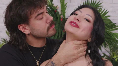 EvilAngel: Nade's Throat Applying Hand Pressure