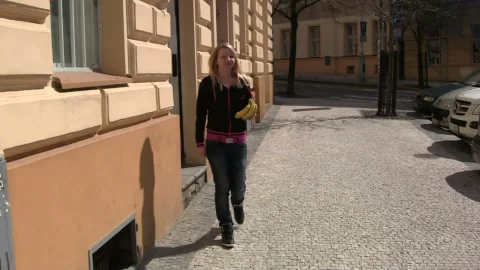 Cute teen uses vibrator on erect nipples first step