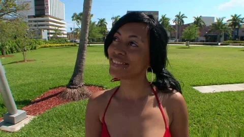 He Gets Ripped By Her Massive Outdoor Booty First