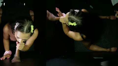 Gloryhole Secrets: Foot Job as Foreplay for Gloryhole Fun