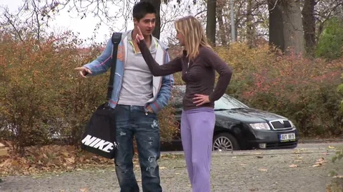 Blonde teen begs for heavy creampie on her belly