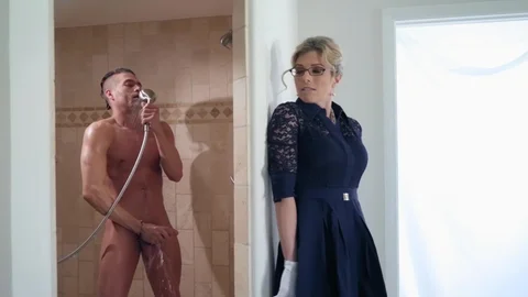 Milfs Like It Big: A Shower Moment Between Stepson and Mom