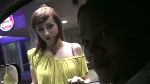 Interracial Creampie In Her Shaved White Hole