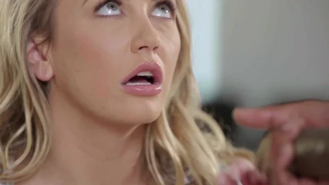 Blacked: Blonde Nympho Blows 'Em Up Online & Off
