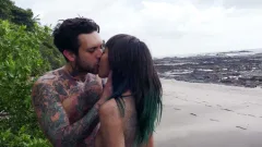Burning Angel: Sandy Fornication on a Cliffside