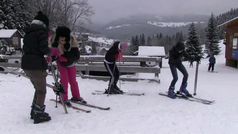 video art holland: Riding More than Just Skis
