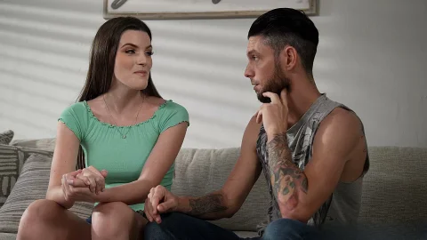 Raw cock stretches open the tight teen stepdaughter hole