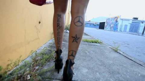 evasive angles: Hunk Pumps Mercedez Full of Semen