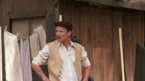 bluebird films: Costume Clad Trio's Outdoor Folly